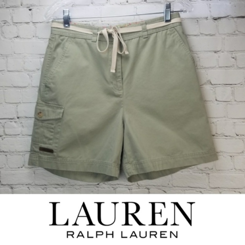 3/$15  RALPH LAUREN Khaki Green Cargo Short L